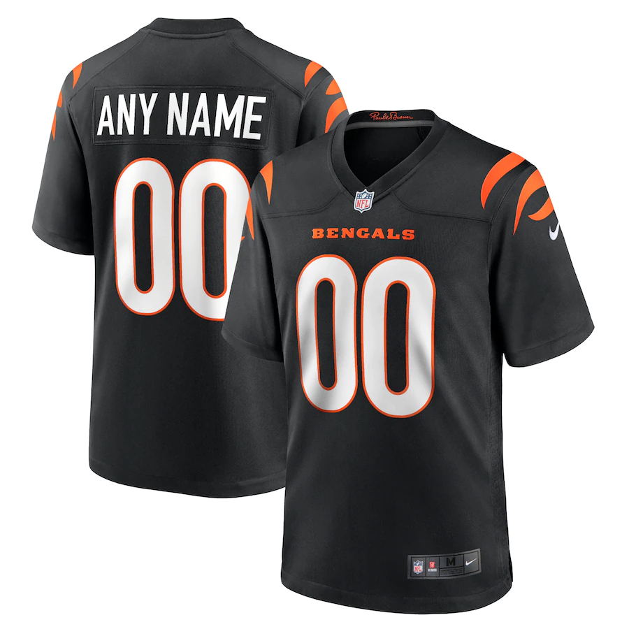 Cincinnati Bengals Custom Letter and Number Kits For Black Jersey 01 Material Vinyl